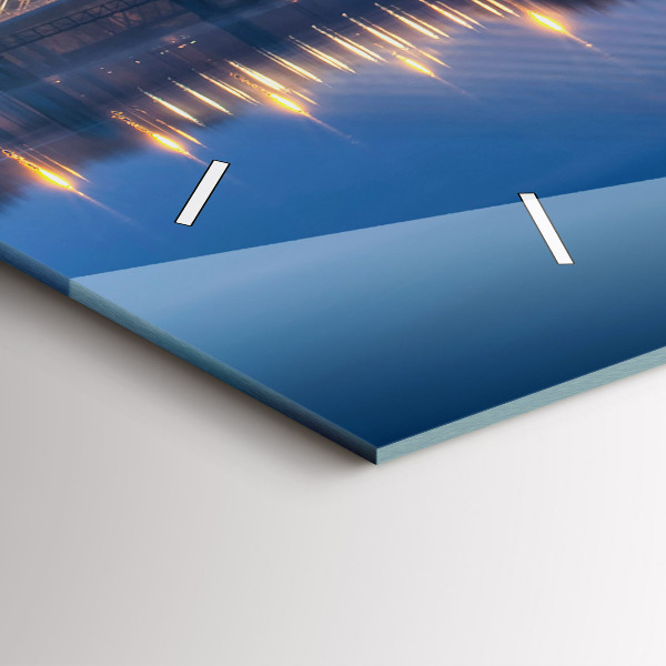 Horizontale Uhr mit motiv Brücke Rędziński Wroclaw