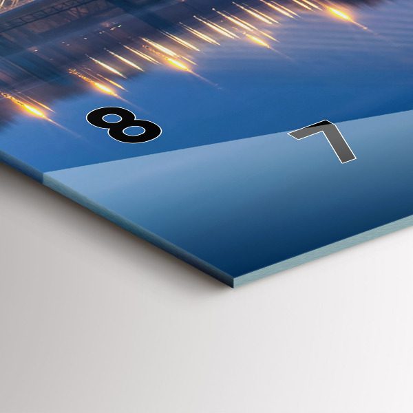 Horizontale Uhr mit motiv Brücke Rędziński Wroclaw