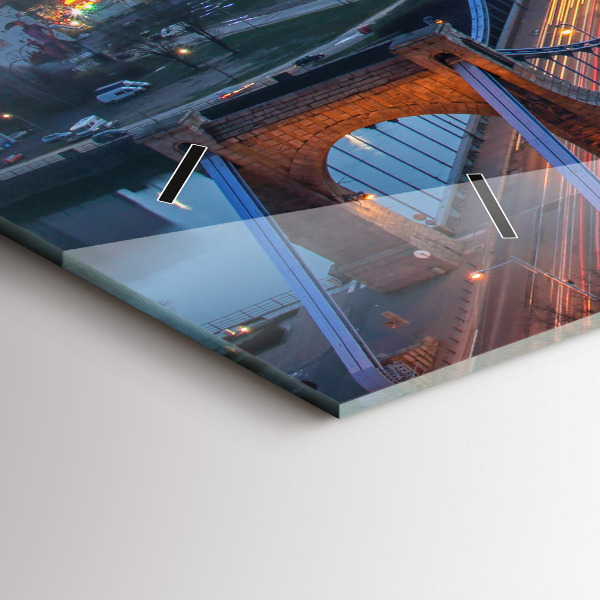 Horizontale Uhr Wrocław aus einer Drohne