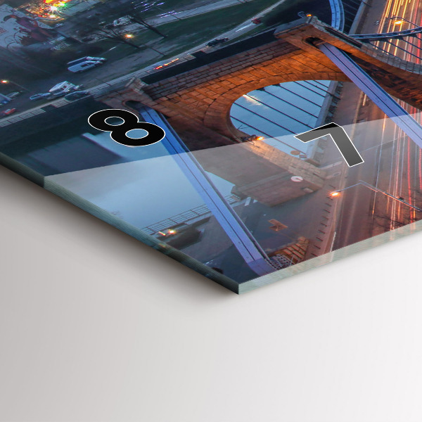 Horizontale Uhr Wrocław aus einer Drohne