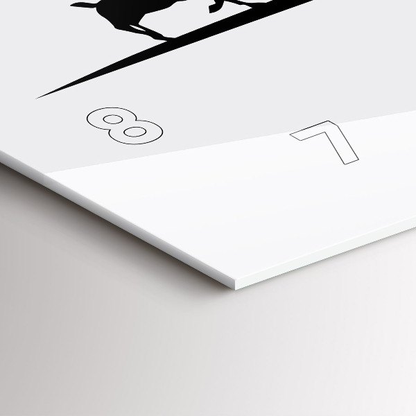 Horizontale Uhr Grafik der Skyline von Poznan