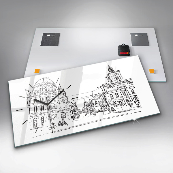 Horizontale Uhr Illustration der Stadt Poznan