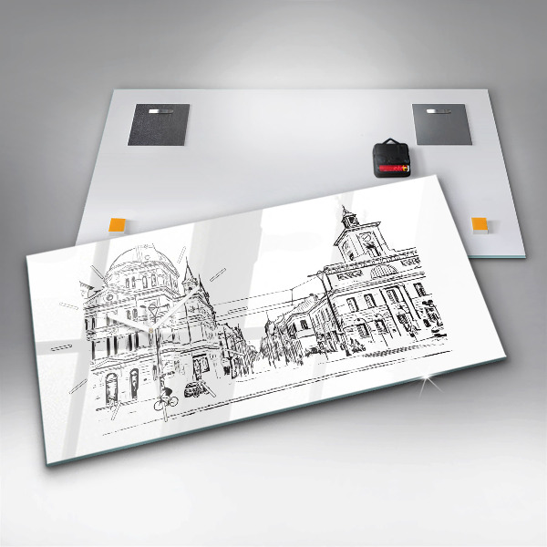 Horizontale Uhr Illustration der Stadt Poznan