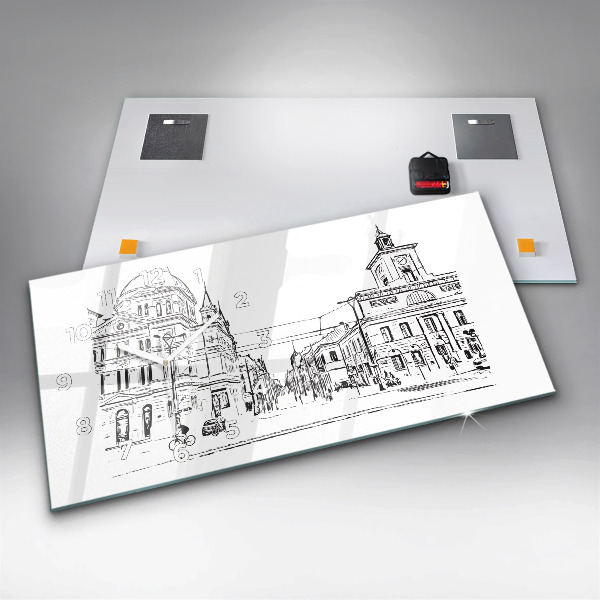 Horizontale Uhr Illustration der Stadt Poznan