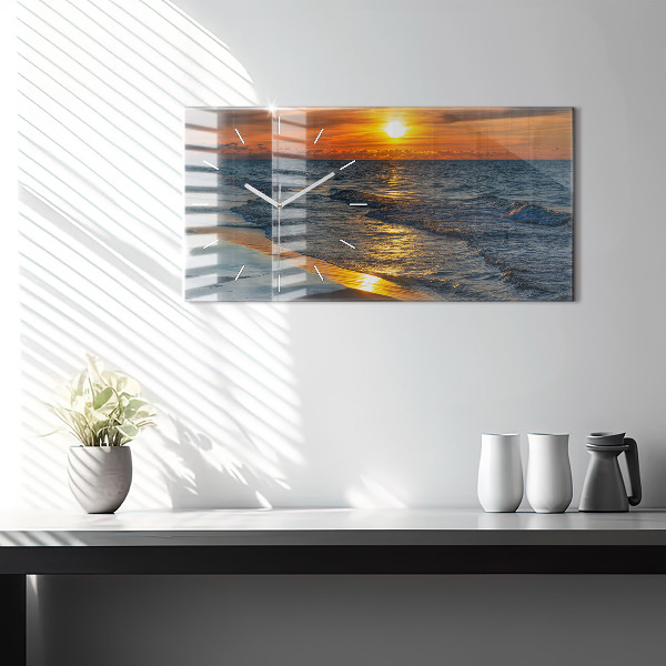 Horizontale Uhr mit motiv Władysławowo Ostsee