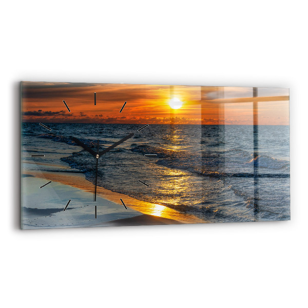 Horizontale Uhr mit motiv Władysławowo Ostsee