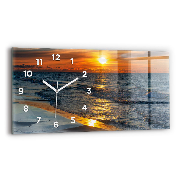 Horizontale Uhr mit motiv Władysławowo Ostsee