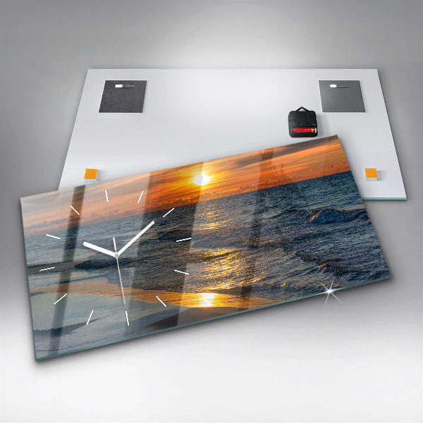 Horizontale Uhr mit motiv Władysławowo Ostsee