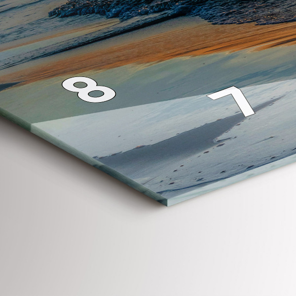 Horizontale Uhr mit motiv Władysławowo Ostsee