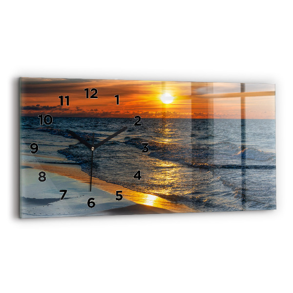 Horizontale Uhr mit motiv Władysławowo Ostsee