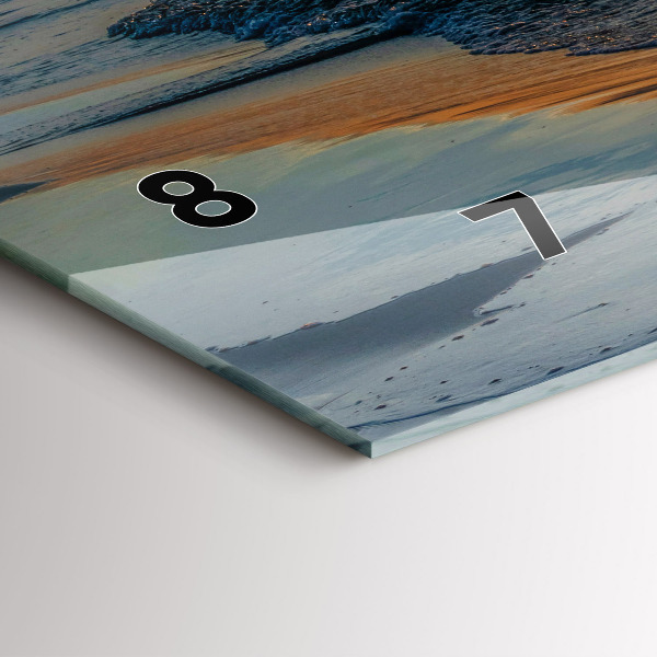 Horizontale Uhr mit motiv Władysławowo Ostsee