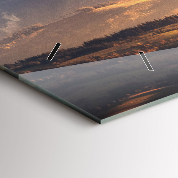 Horizontale Uhr mit motiv Tatra-Gebirge im Winterpanorama