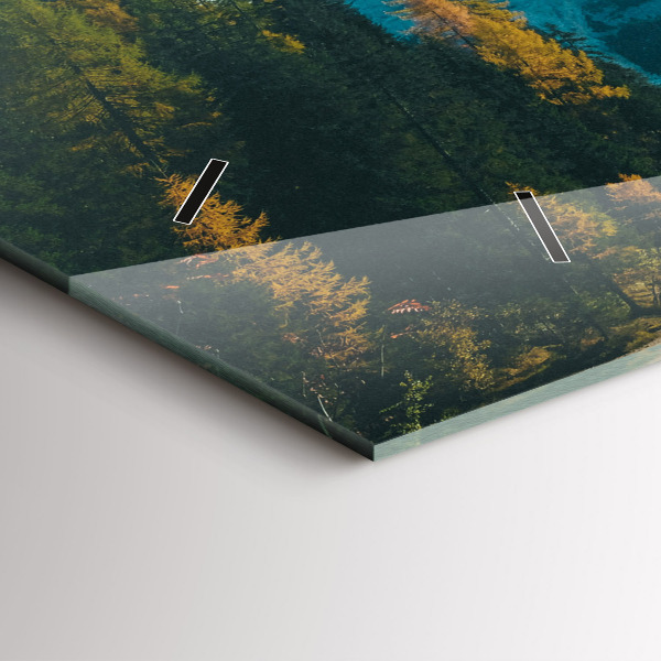 Horizontale Uhr mit motiv Berg und Fluss in Polen