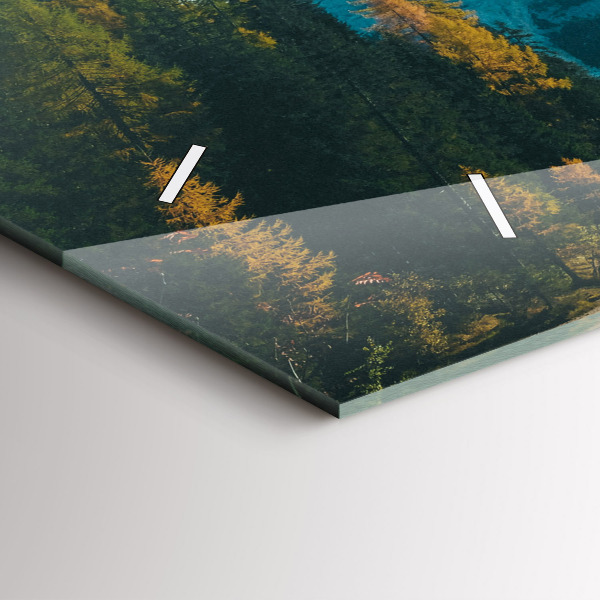 Horizontale Uhr mit motiv Berg und Fluss in Polen