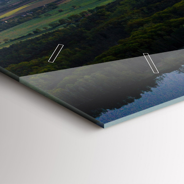 Horizontale Uhr See aus der Vogelperspektive