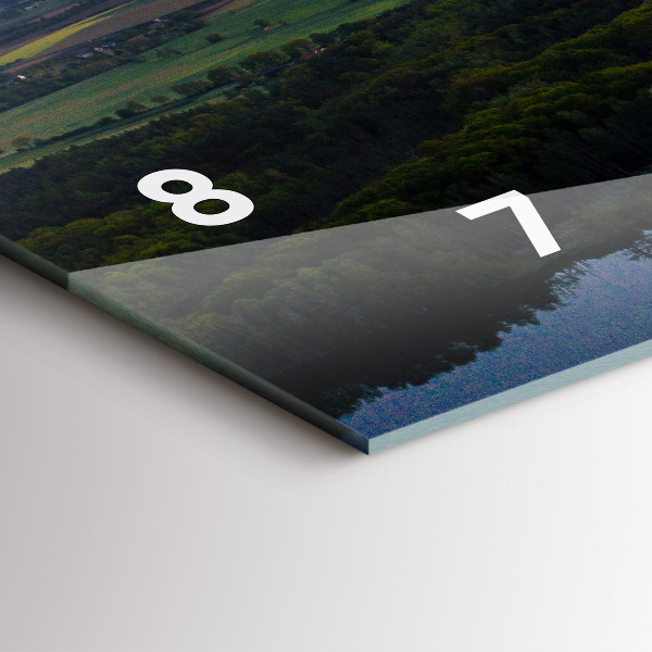 Horizontale Uhr See aus der Vogelperspektive