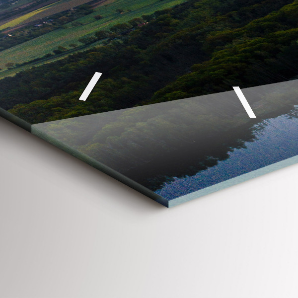 Horizontale Uhr See aus der Vogelperspektive