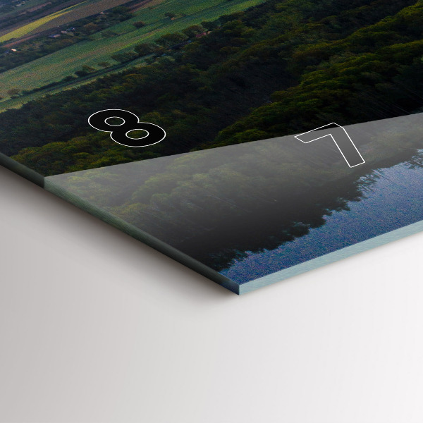 Horizontale Uhr See aus der Vogelperspektive