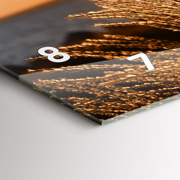 Horizontale Uhr Weizen zur Goldenen Stunde