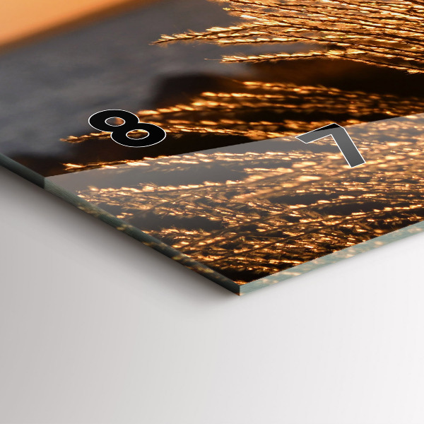 Horizontale Uhr Weizen zur Goldenen Stunde