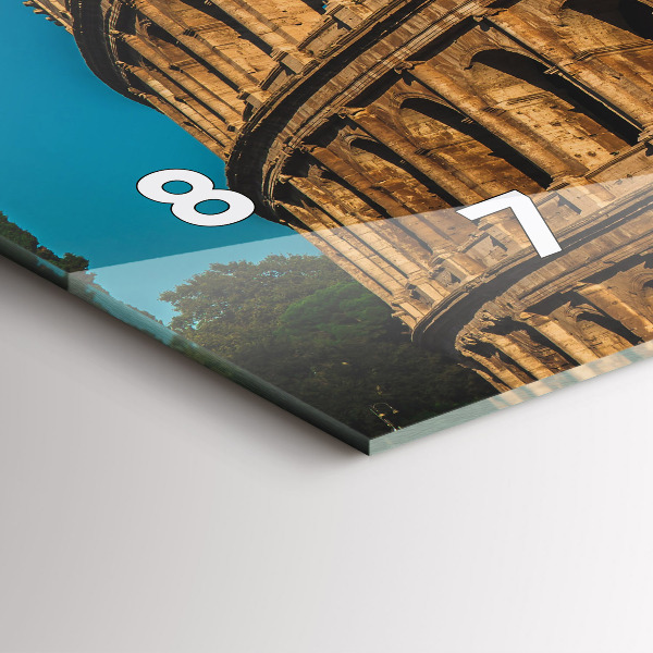 Horizontale Uhr mit motiv Kolosseum in Italien