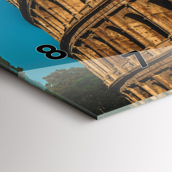 Horizontale Uhr mit motiv Kolosseum in Italien