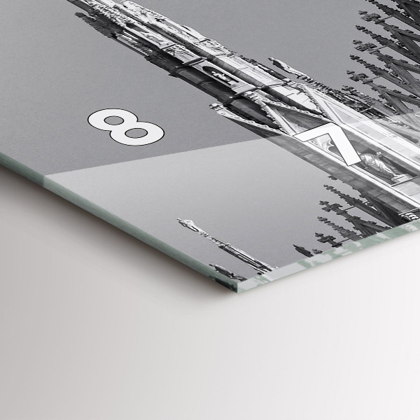 Horizontale Uhr mit motiv Dom von Mailand Kathedrale