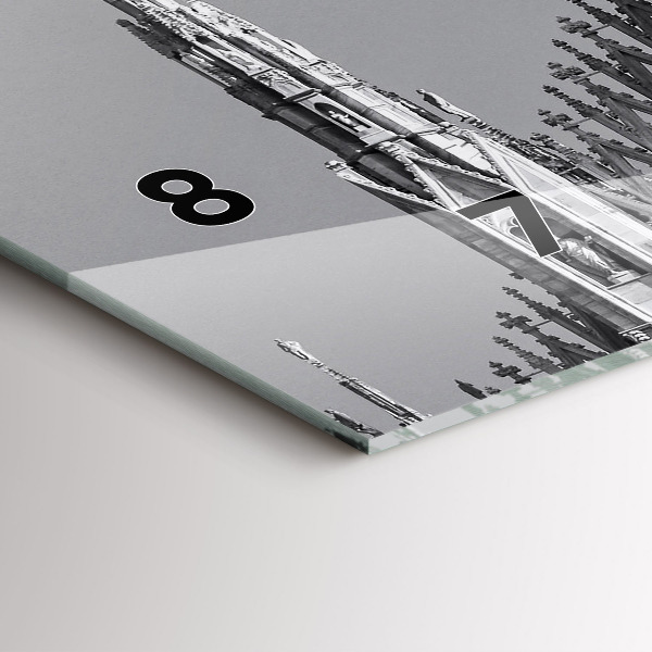 Horizontale Uhr mit motiv Dom von Mailand Kathedrale