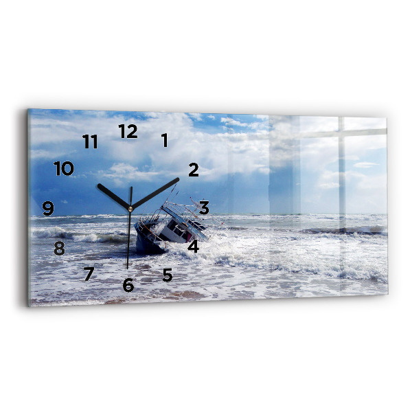 Horizontale Uhr mit motiv Versunkenes Wasserfahrzeug