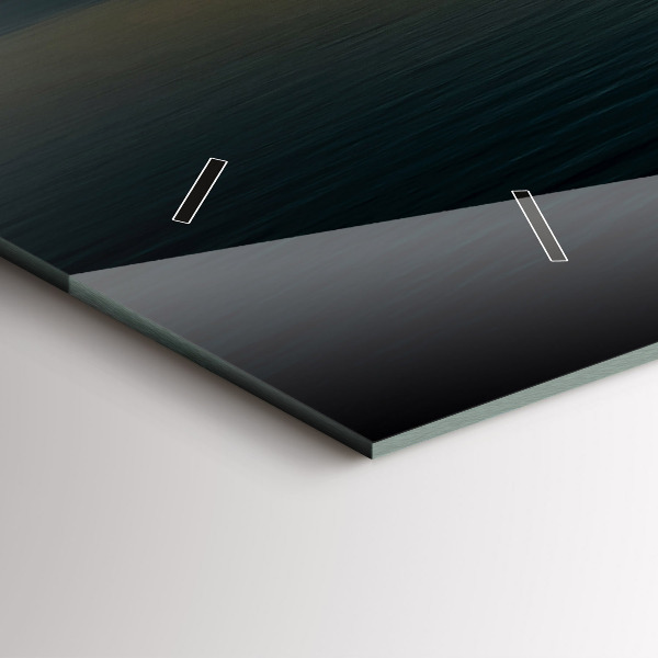 Horizontale Uhr mit motiv Landschaft bei Sonnenaufgang