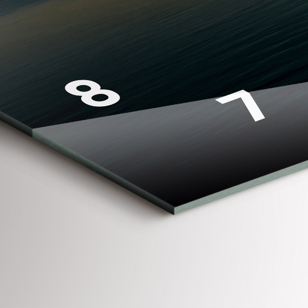 Horizontale Uhr mit motiv Landschaft bei Sonnenaufgang