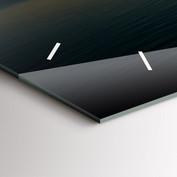 Horizontale Uhr mit motiv Landschaft bei Sonnenaufgang