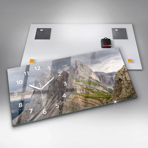 Horizontale Uhr Felsige Berge
