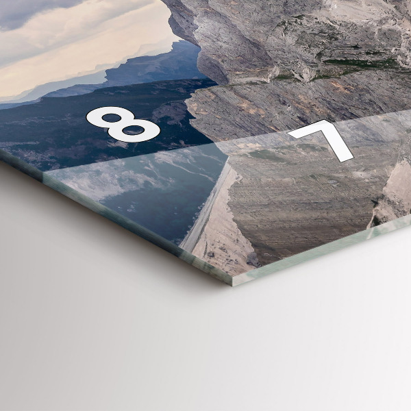 Horizontale Uhr Felsige Berge