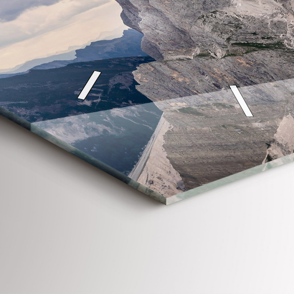 Horizontale Uhr Felsige Berge