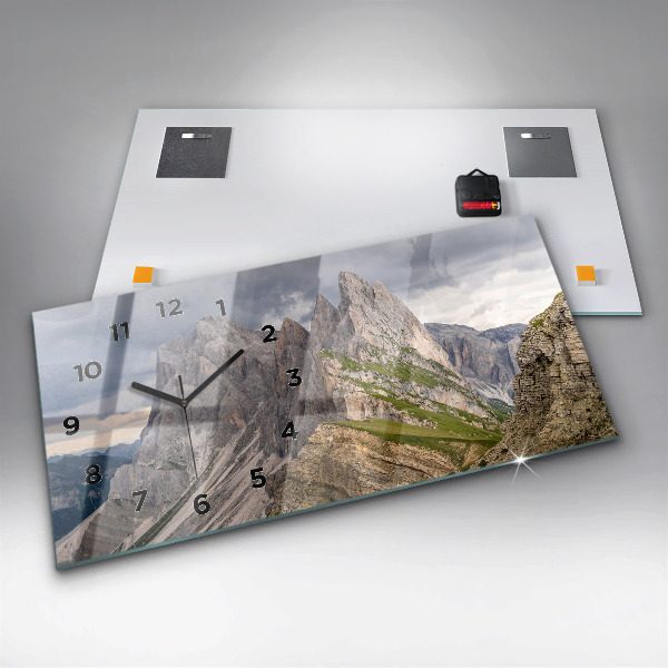 Horizontale Uhr Felsige Berge