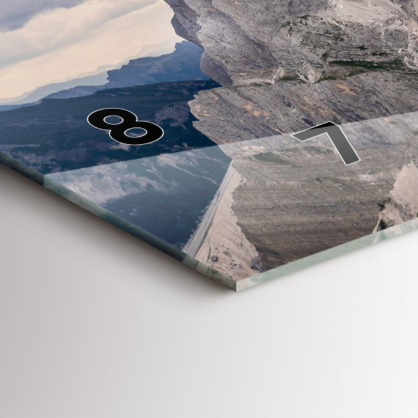 Horizontale Uhr Felsige Berge