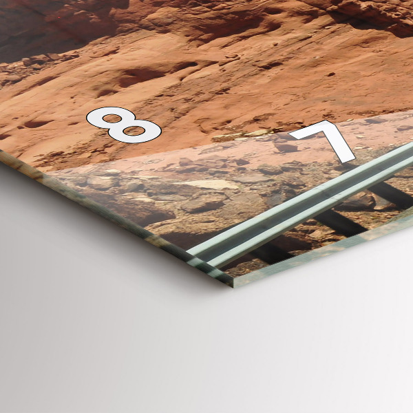 Horizontale Uhr Die Route 66 in den USA