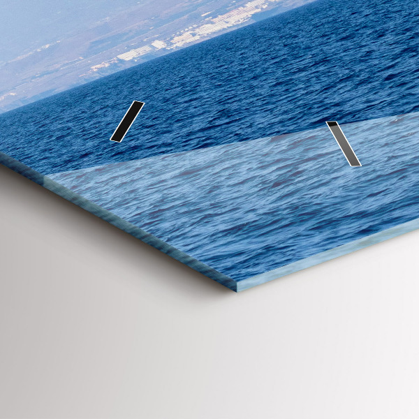 Horizontale Uhr mit motiv Yacht auf Teneriffa