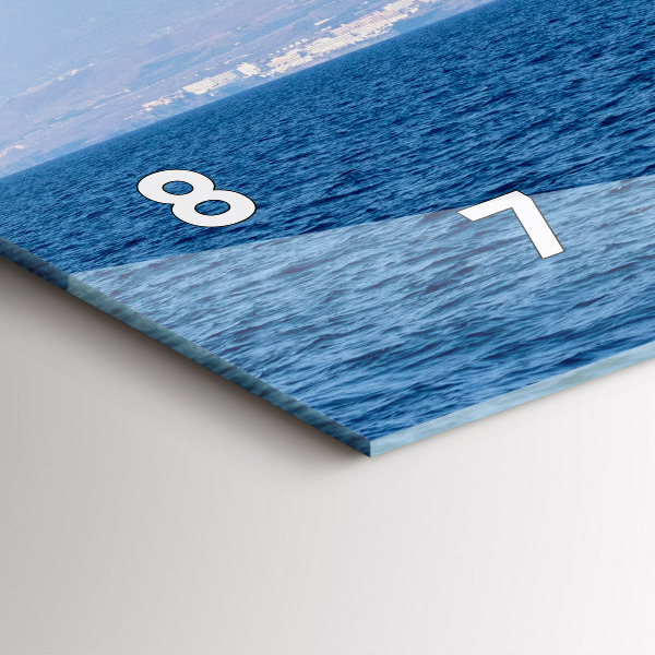 Horizontale Uhr mit motiv Yacht auf Teneriffa