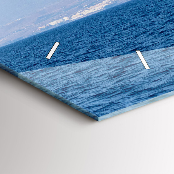 Horizontale Uhr mit motiv Yacht auf Teneriffa