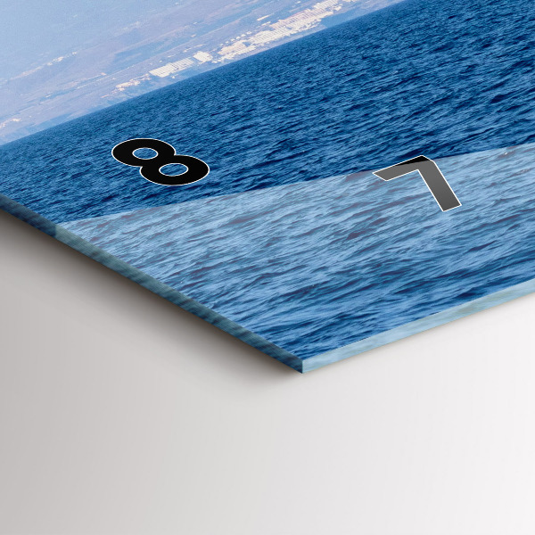 Horizontale Uhr mit motiv Yacht auf Teneriffa