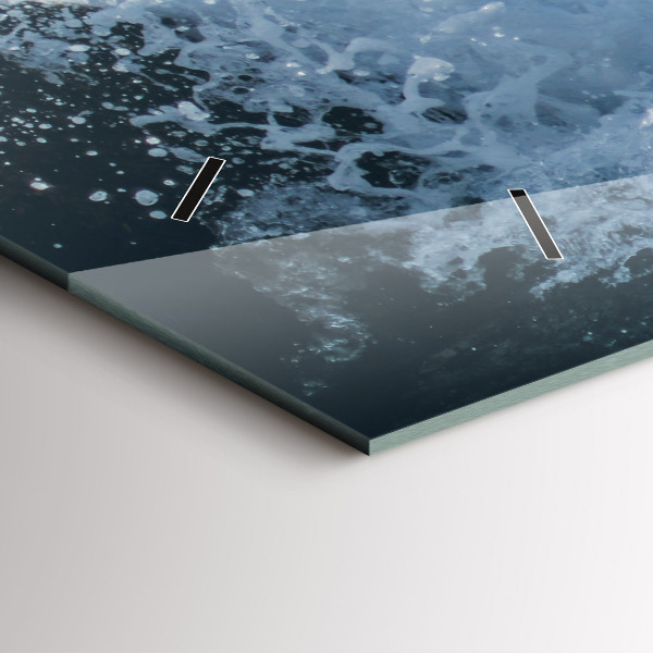 Horizontale Uhr Wellenfotografie