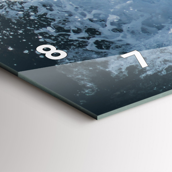 Horizontale Uhr Wellenfotografie