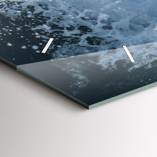 Horizontale Uhr Wellenfotografie