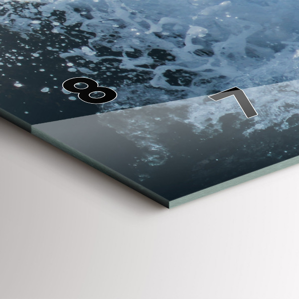 Horizontale Uhr Wellenfotografie