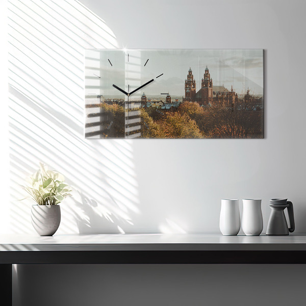 Horizontale Uhr mit motiv Kunstgalerie in Glasgow