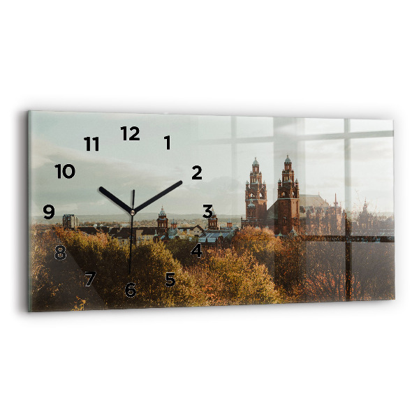 Horizontale Uhr mit motiv Kunstgalerie in Glasgow