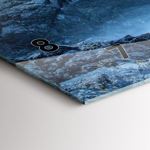 Horizontale Uhr mit motiv Leuchtturm