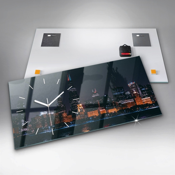 Horizontale Uhr Chicago Stadtbild